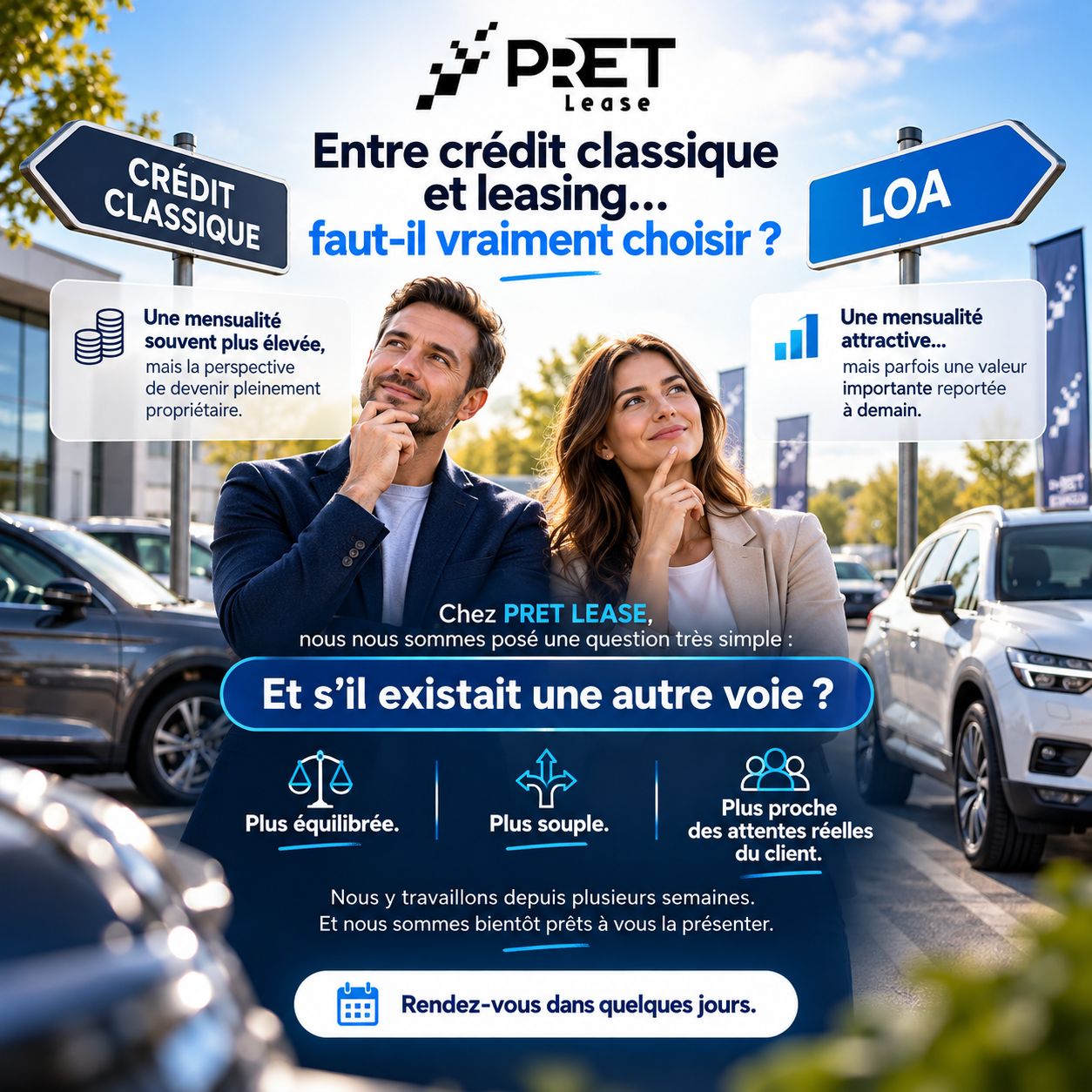 Entre crédit classique et leasing… 